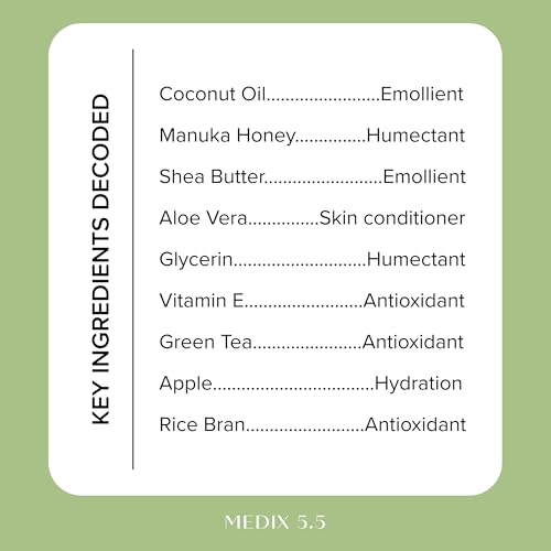 Medix 5.5 MDX003 Medix Coconut Body Lotion + Manuka Honey Cream | Coconut Oil Lotion For Women & Men | Natural Coconut Cream Moisturizer Body Butter Skin Care Balm thumb #3