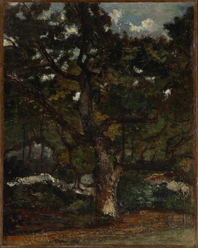 Tableau Jeu en forêt de Fontainebleau par Barye 60x90cm