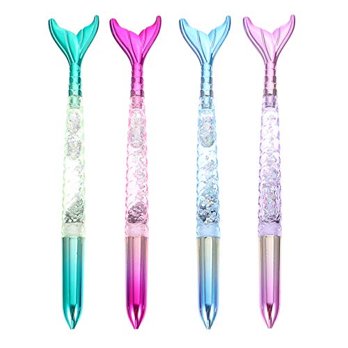 Set de 4 bolígrafos gel azul NUOBESTY 0.5mm miniatura 1