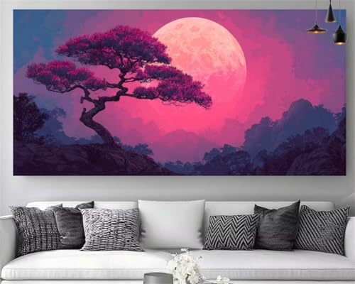 Diamond Painting Lune et Arbre de Vie géant pour sublimer la décoration de votre salon