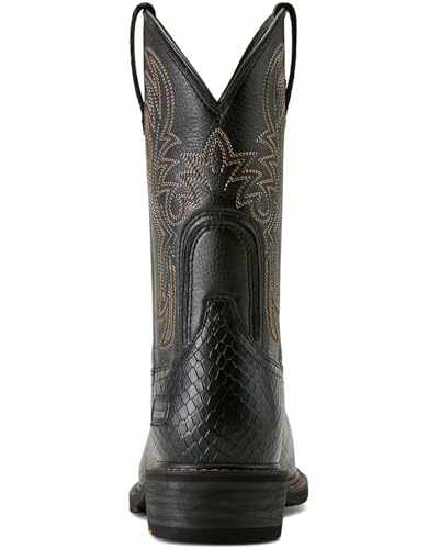 Ariat Men's Ironside Square Toe Steel Toe Work Boot, Black Dragon Print/Black, 10.5