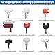 42PCS Heavy Equipment Keys Master Set,Operator Construction Ignition Keys Set für Caterpillar Bobcat JD Case JLG JCB Volvo For-d New Holland Yanmar Takeuchi Kubota Komatsu To-yo-ta