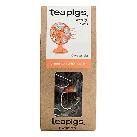Teapigs Whole Leaf Green Tea with Peach Cover