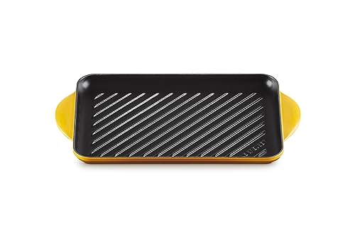 Le Creuset Gril Rectangulaire en Fonte Émaillée, 33 x 22 cm, Nectar, 20202326720460