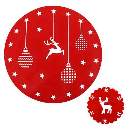 Himissy Weihnachts Tischset Set, 8 Weihnachts Tischsets und 8...