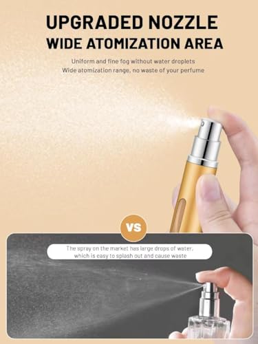 BELEVO Travel Perfume Atomiser Refillable 3 Pcs Perfume Travel Bottle For Toiletries 5 Ml Refillable Perfume Bottle Mini Spray Bottle Suitable For Men And Women Travel Essentials - Image 5