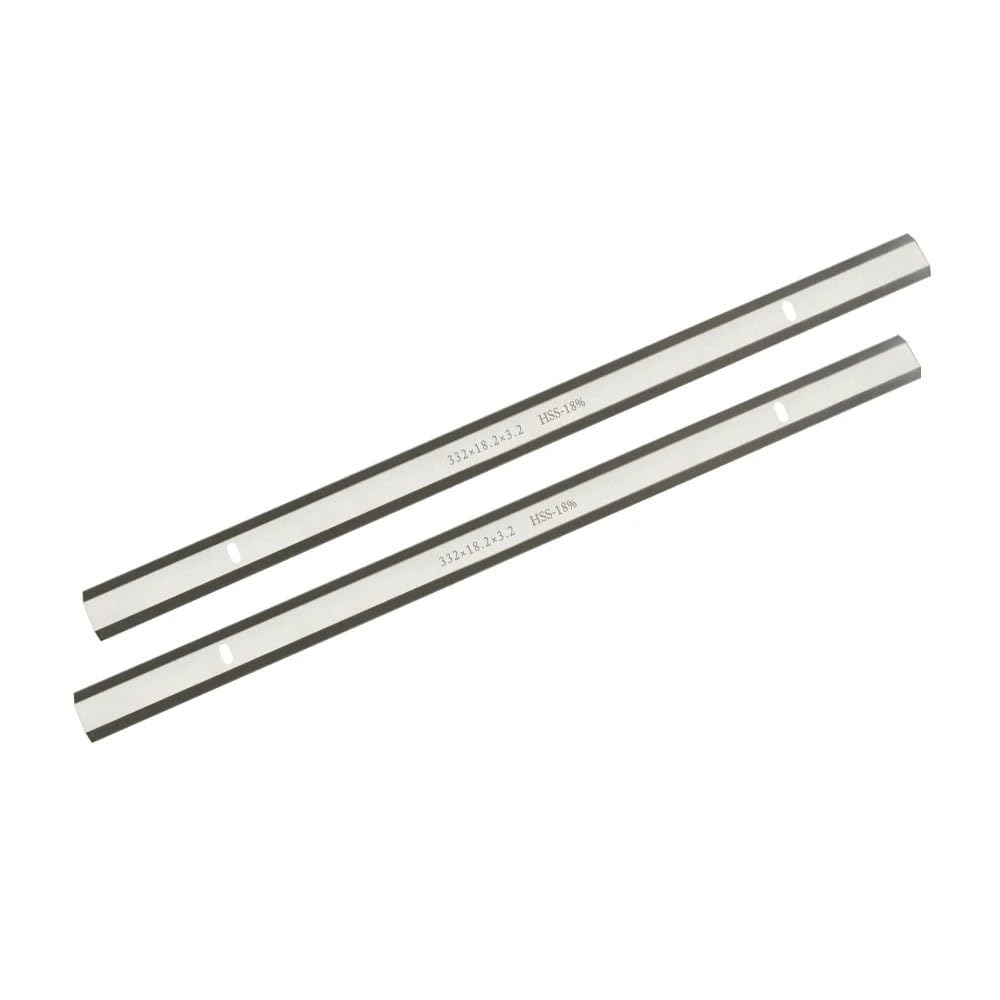 2 cuchillas cepilladoras de 332 x 18,2 x 3,2 mm de espesor, cuchillas cepilladoras de doble filo HSS for herramientas de carpintería RBI 812
