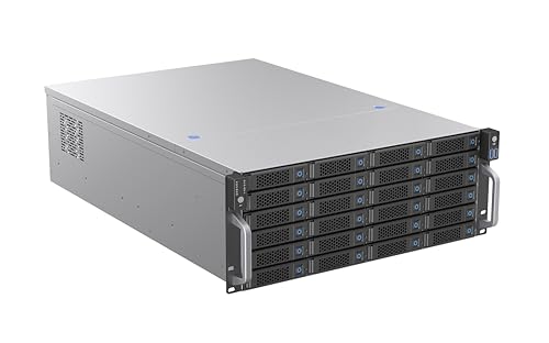 Image of Rosewill 4U Rackmount Server Chassis | Supports up to 24 3.5 inch 12Gbps Hot Swap SATA /SAS | E-ATX & SSI-EEB Compatible | 3X 120x38mm PWM Fan | RSV-H424