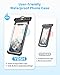 YOSH Waterproof 7.5 Inch Phone Case Universal Water Proof Phone Pouch IPX8 Dry Bag Compatible for iPhone 12 Pro Max 11 XR XS X 8 7 6 SE Galaxy Pixel for Beach Kayaking Travel Bath Underwater [2-pack]