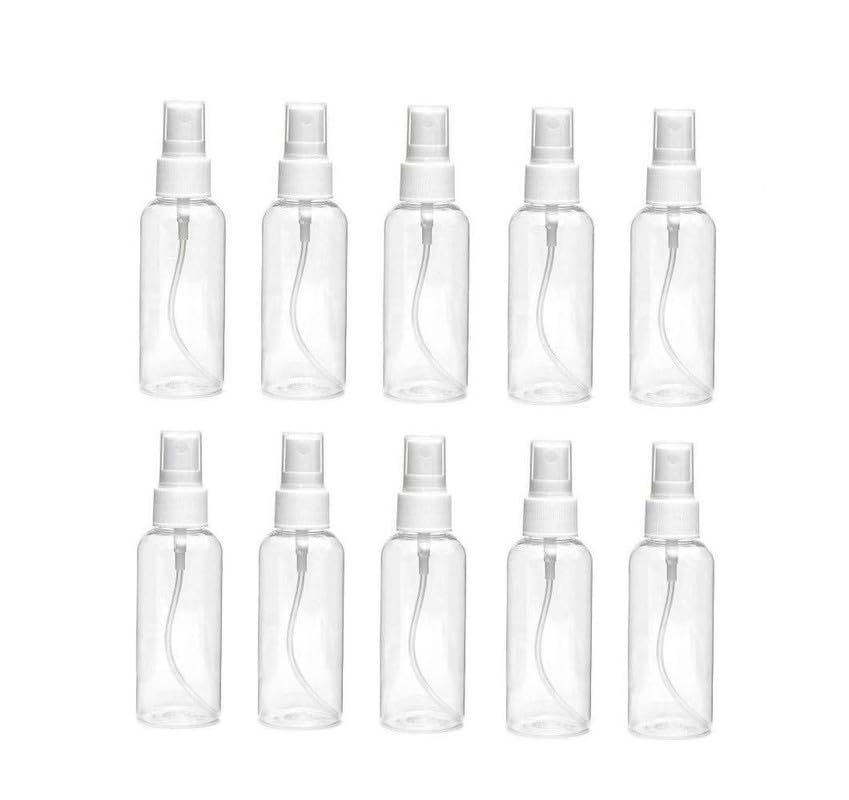 50ML Empty Refillable Fine Mist Sprayer Atomizer Spray Bottle with Ultra-Fine Mist Pump and Cap, for Home/Travel/Beauty/Makeup/Sanitizer-50ml,Transparent (Pack of 10)-image-12