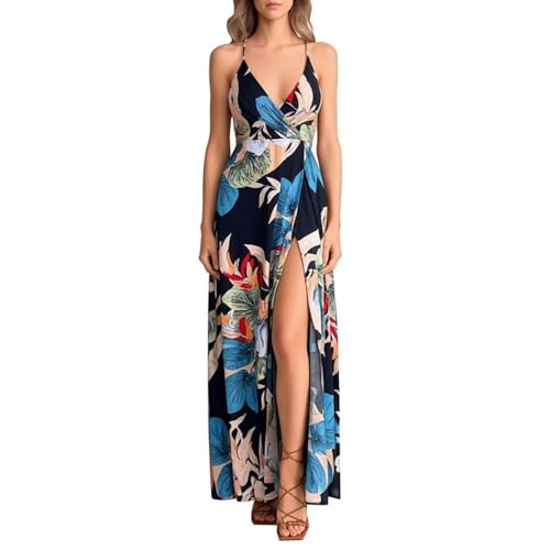 Robe d'été fluide et légère à bretelles dotée de poches latérales