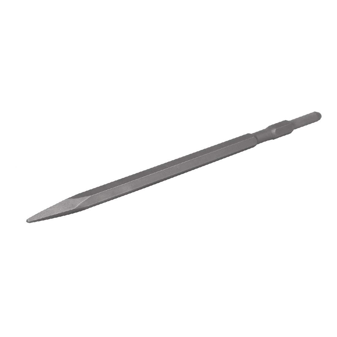 New Lon0167 Marteau burin En vedette à pointe efficacité fiable hexagonale en acier chromé, largeur 17 mm, longueur 400 mm - gris(id:cf7 47 ae 406)