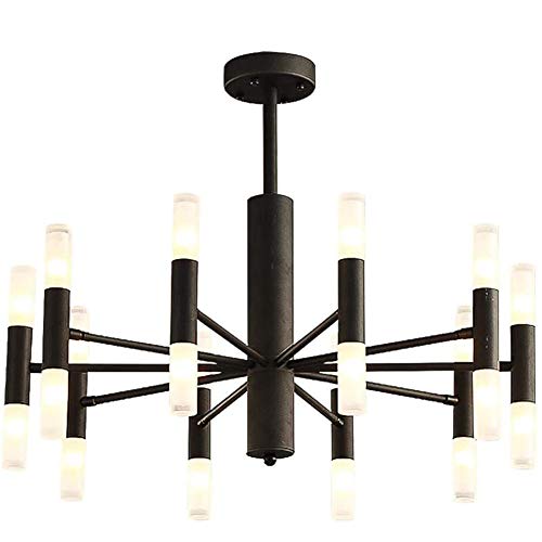 Plafonnier or 68 cm lustre acrylique suspension Sputnik luminaire salon salle à manger