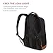 SwissGear 5505 Cecil 16” Laptop Backpack Black Canvas/Brown – Daily Laptop Bag with Gear Attachment Options – Multiple Organizer Pockets & Padded Shoulder Straps