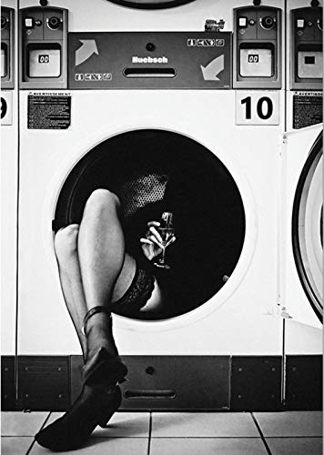 Jigzaw Puzzle 1000 Teile Puzzle für Erwachsene Landschafts Puzzles- Frau sitzt in der Waschmaschine Klassische Puzzle Gehirn IQ Entwicklung von
