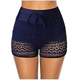 everLanding Women's Swim Shorts High Waisted Board Shorts Swimsuit Boyshorts Mesh Swim Trunks...