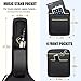 CAHAYA 44 Inch Guitar Bag Multi-pockets for Jumbo and Dreadnought Yellow Line Guitar Case 0.47in Thick Padding Water Resistent Dual Adjustable Shoulder Strap Gig Bag with Back Hanger Loop CY0284