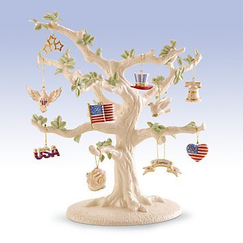 Lenox Set of 10 Ornaments for Ornament Tree (Tree Not Included) Fourth of July