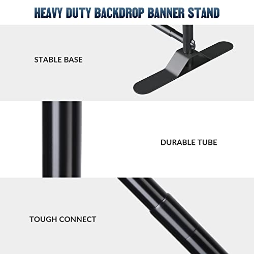 Winspin 8X10 Ft Banner Stand Telescopic Step And Repeat Heavy Duty Backdrop Banner Stand With Carry Bag For Photo Wall Exhibitor Display Parties Portable Trade Show #TOP4