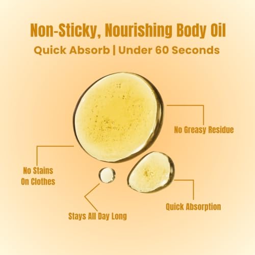 Image of Indevie Glow Body Oil with Mogra, Kesar & Chandan | Ideal for Daily Skin Moisturization | Ayurvedic, Non-Greasy Formula for Deep Nourishment and Glow | Free from Silicones, Parabens & Sulphates