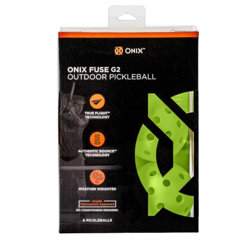 Onix Fuse G2 Outdoor Pickleball Balls Ready to Play...