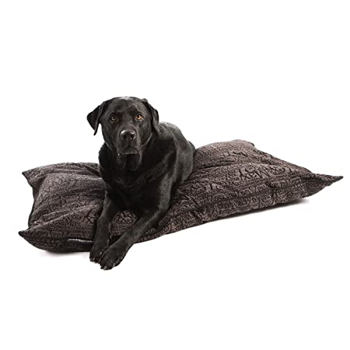 Funda de perro rectangular de 100x70 cm para salones modernos color gris chic 2