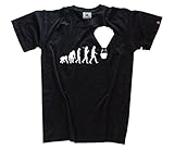 T-shirt Standard Edition Ballonfahrer Fesselballon Heißluftballon Ballon Evolution T-shirt Schwarz Xxl