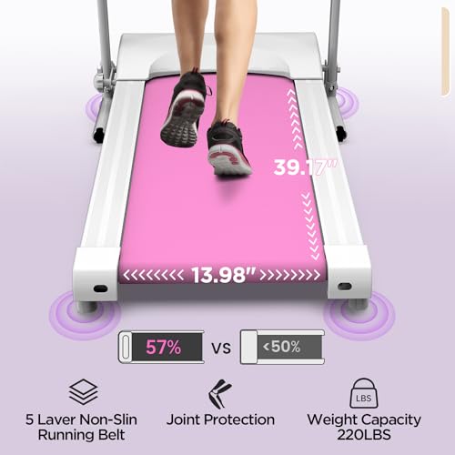 Image of Compact Home Treadmillwith 3-Level Manual Incline, 2.5HP Motor Running Treadmill for Home, Heart Rate Sensor, 0.5-7.5 MPH Speed, LCD Display, 265LBS Capacity for Workout & Fat Loss