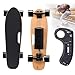 Skateboard elettrici con telecomando, motore potente da 350 W, velocità massima di 21,8 km/h, 7 strati di acero, 3 velocità regolabili, longboard elettrici per adulti e bambini