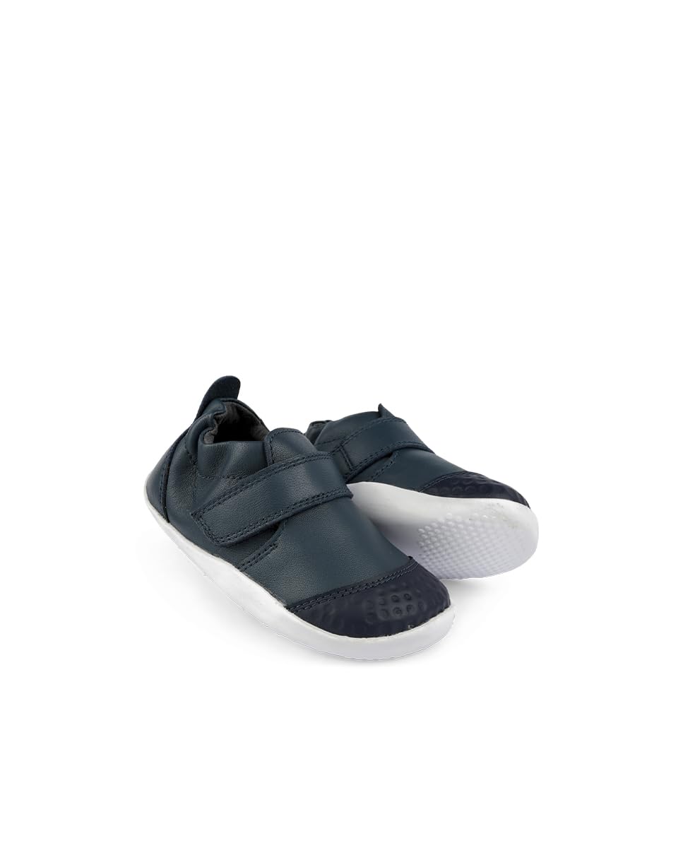 Bobux Xplorer Go - First Steps - Baskets pour Enfants en Cuir Souple et précieux (Navy, Système Taille Chaussures EU, Bébé, Numérique, Moyen, 19)