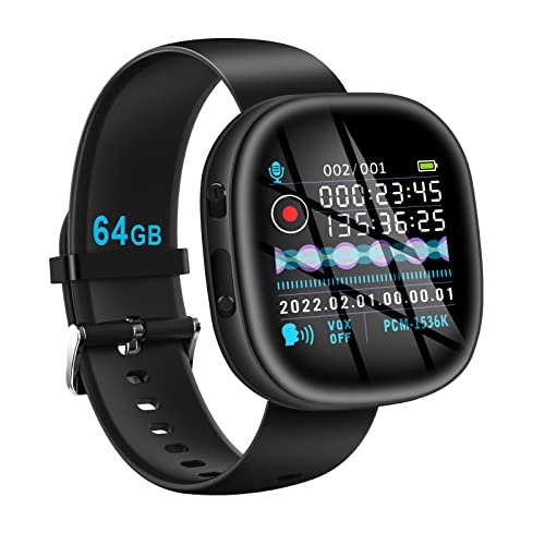 64Gb Voice Recorder, Digital Screen Audio Voice Activated Recorder With Playback 50H Continuous Recording Battery Time, Mp3 Records For Lectures, Meetings, Interviews #TOP15