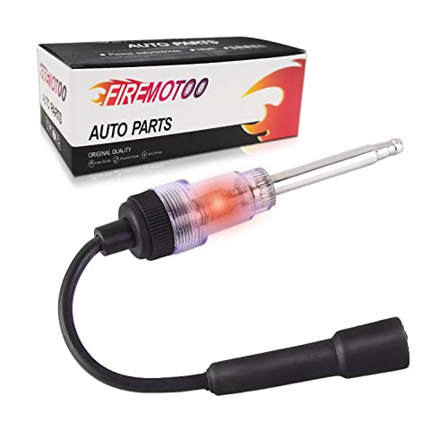 Inline Spark Plug Engine Ignition Tester Diagnostic Detector Tool 6-12 Volt Compatible with Automotive, Car, Motorcycles, Lawnmower, Small & Big Internal/External Engines