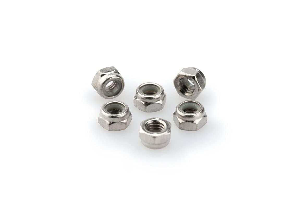 Puig Silver M5 Locknuts x 6