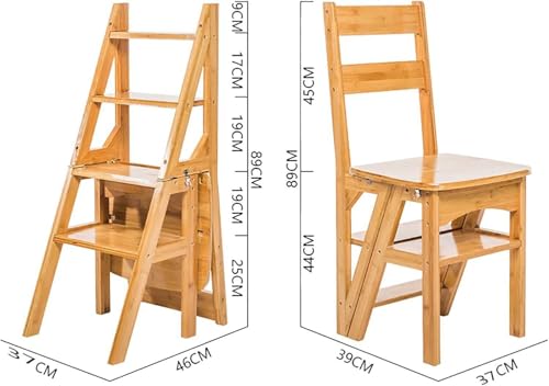 Silla de escalera plegable de 4 escalones para evitar caídas 3