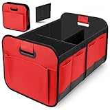 Zolytrax Rangement Coffre de Voiture pour VW Lupo BIS 2003, Sac de coffre de voiture pliable Organiseur de coffre de voiture Organiseur Voiture(R-ed)