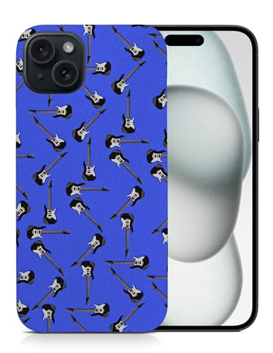 Music Electric Guitar Pattern Phone CASE Cover for Apple iPhone 15 Plus Multicolor