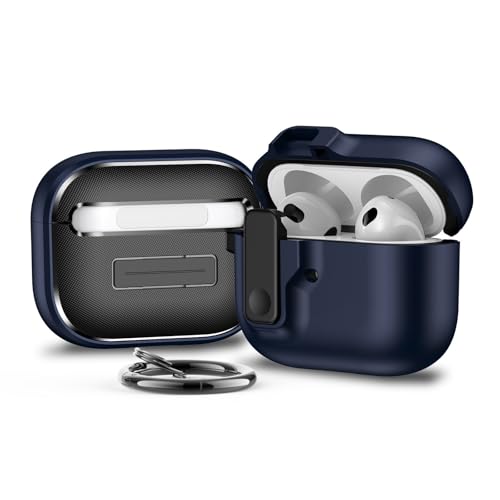 Funda AirPods 4 generación silicona rígida azul oscuro