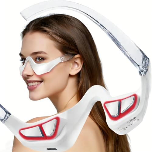AIPOERTWS Under Eye Red Light Therapy Glasses, Red Light Therapy Device for Eyes, Newtiful Eye Pods for Eye Bags, Lightweight Eye Massager for Women & Men Gift, Eyepods for Dark Circless Eye Strain