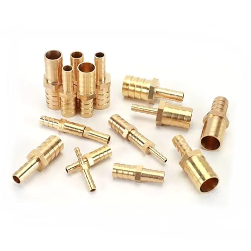 【Materiales de confianza】 Nuestros accesorios de articulación de Barb Barb están hechos de material de latón de alta calidad, mientras que los clips de manguera están hechos de ace 12mm*8mm 10 piezas