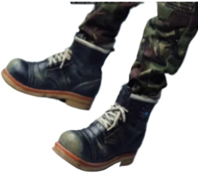 1/6 Scale Clothes Male Soldier PU Leather Coat Jacket Model for 12'' Action Figures (Only Shoes,1/6)