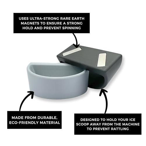 Image of Nugget Ice Scoop Holder for Makers - 1.0 & 2.0 - Black