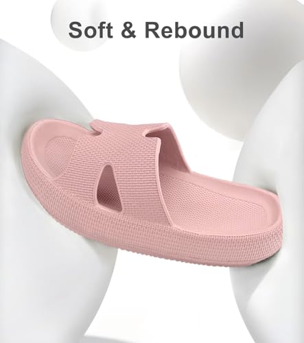 Image of Haifago Cloud Slippers for Womens Soft Foam Recovery Slides, Pillow Cushion Sandals for Women, House Bathroom Dorm Shower Essentials