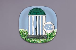 Magnolia Lane Collegiate Melamine Plates (Set of 8) (North Carolina Tarheels)