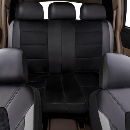 Coprisedili In Pelle Universali Per Skoda Octavia 3 – Set Da 5 Pezzi, Impermeabili E Antiscivolo (Grigio/Nero/Rosso/Beige)