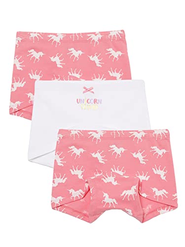 Image of mackly Girls Boxers (Pack of 3) - Cotton Boxer Shorts, Seamless Comfort, Mid Waist Boyshorts Panties