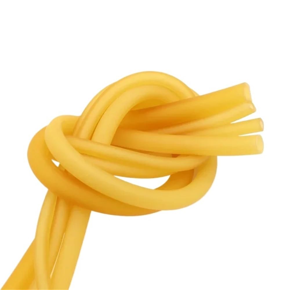 Tubo de Goma Amarillo fácil de Limpiar, Banda elástica de 10 Metros y 5 Metros de Longitud for Laboratorio, 1 Unidad
