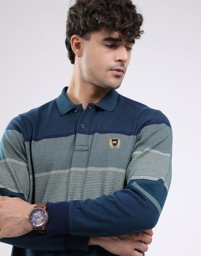 Image of Monte Carlo Men Regular Fit Solid Printed Collar Neck Button Closure Full Sleeve Winter Men T-Shirt (Pack of 1)