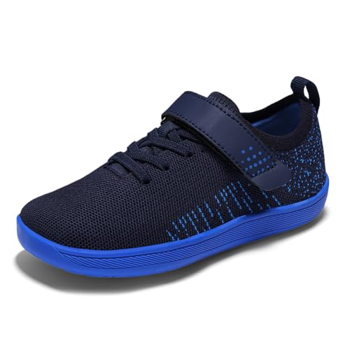 Kids Barefoot Shoes Boys Girls Wide Toe Box Sneakers Breathable Lightweight Zero Drop Walking Shoes for Little Kid/Big Kid