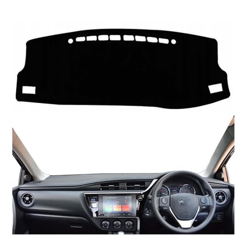 Tapis dashmat de tableau de bord noir pour Toyota Corolla Auris 2014-2018 conduite à droite
