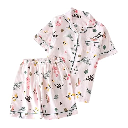 keyura Women's Lycra Floral Print Short Sleeve Nightwear Set| 2-Piece Sleepwear Set(S,M,L,XL,XXL)-picture-44